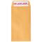 JAM Paper 3.125" x 5.5" Brown Kraft Coin Business Peel & Seal Closure Envelopes